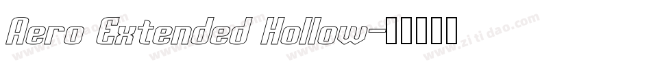 Aero Extended Hollow字体转换